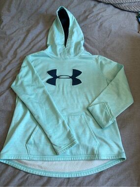Under Armour Light Mint and Black ColdGear Hoodie